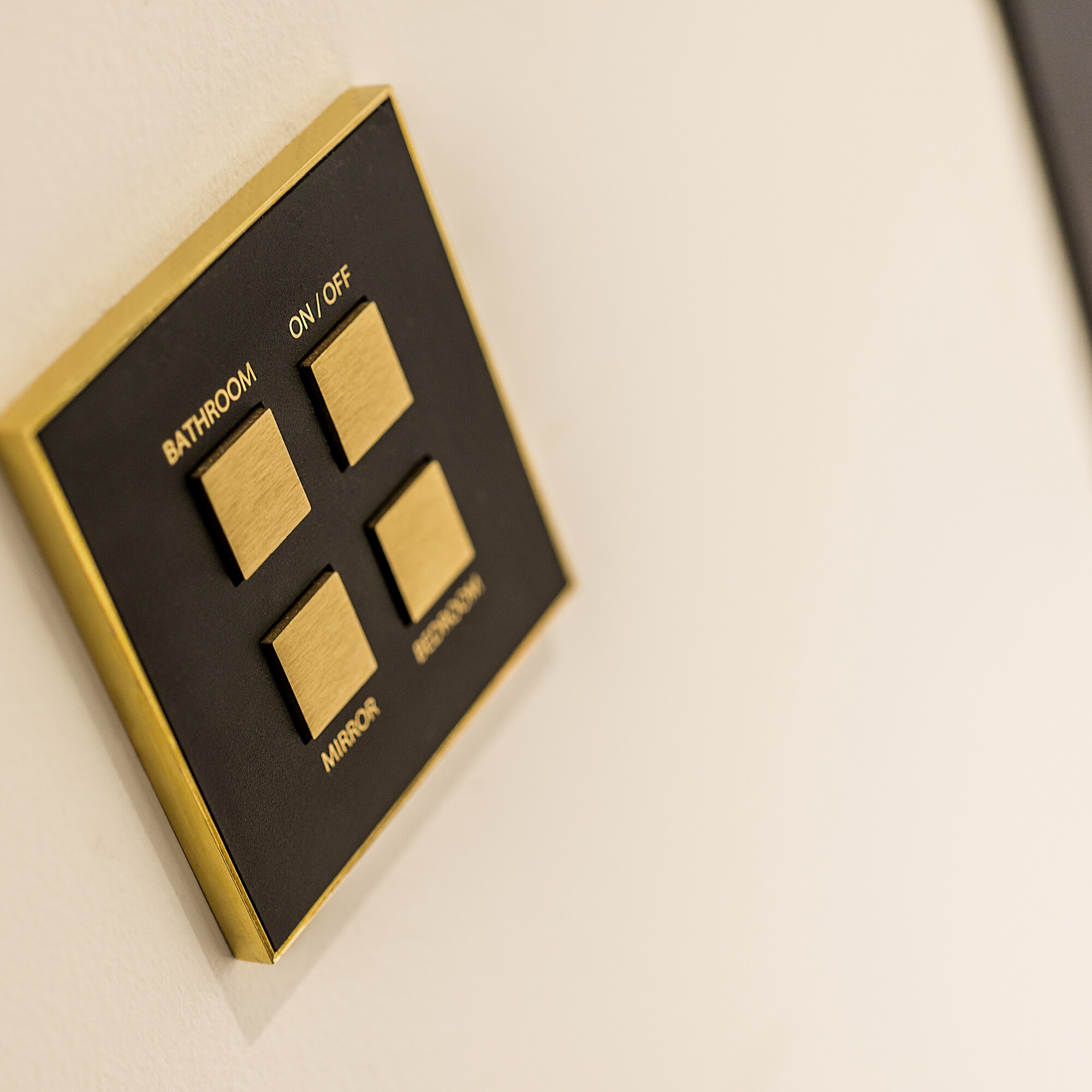 Hotel Damier Select Textured Black Brushed Brass