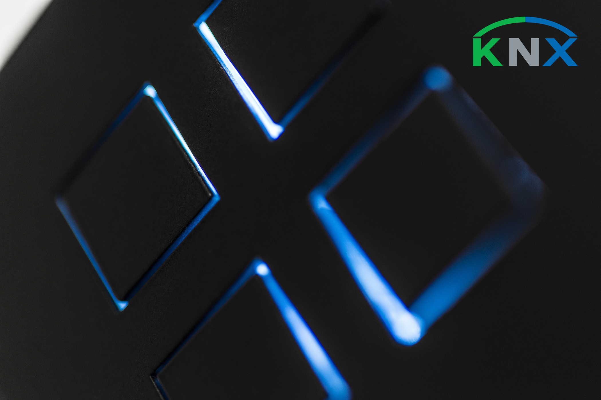 Squares Matt Black KNX
